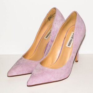 Steve Madden Lavender Suede Pointed Toe Heels